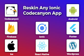 reskin any ionic app, codecanyon app