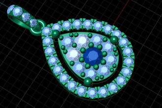 design amazing 3d pendant cad model