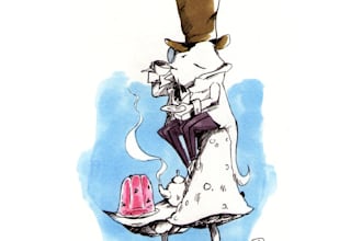 Hot Deals!  draw one illustration in a children book style