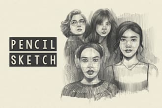 draw pencil sketch portrait