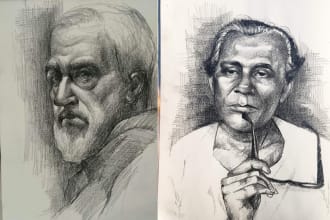 draw pencil sketch portrait