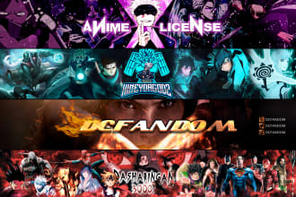 design an eye catching youtube, twitch, facebook banner