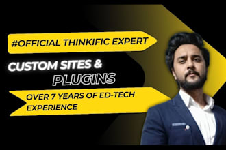 create modern custom thinkific website
