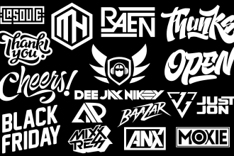 design dj, band music,hiphop,rock logo