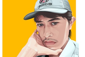 draw your photo into a cool illustration portrait