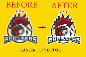 convert to vector tracing of image, logo into, svg, eps, ai, pdf, png, cdr, dxf