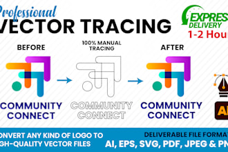 professionally vectorize, convert any logo or image to ai, eps, svg, png