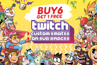 make cute chibi emotes for twitch and discord