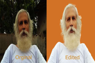 do photoshop hair masking and remove background within 1 day