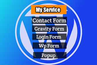 design  HTML form gravity form contact form and customize