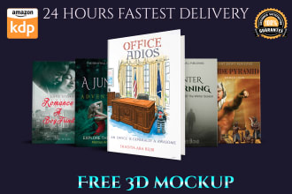 do professional book cover design, kindle book cover