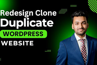 redesign clone duplicate wordpress website within 24 hours