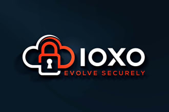 design modern technology crypto cyber tech and security company and website logo