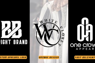 design a modern apparel, clothing brand, and streetwear logo