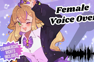 voice act as a cute character