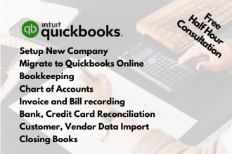 do the bookkeeping in quickbooks online