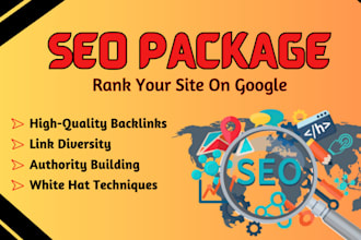 do SEO package on high authority backlinks