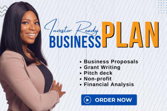 develop business plan with marketing and financial  plans