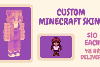 make you a custom minecraft skin on sale