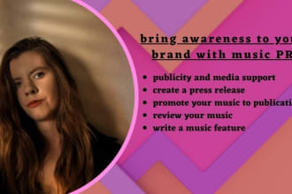 bring awareness to your brand with music PR