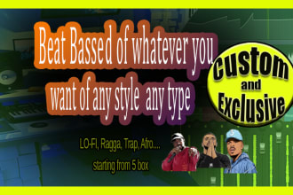 produce a custom hip hop beat within 1 day