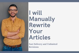manually write your articles