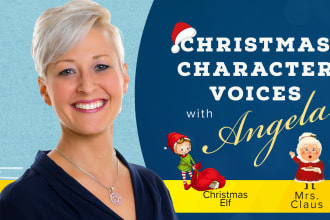 record christmas elf and mrs claus voice