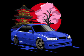 draw awesome car cartoon from your car