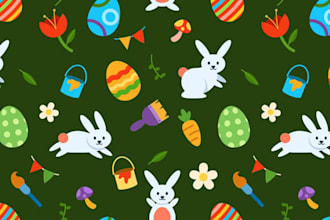 make cartoon seamless pattern for background