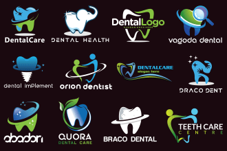 do modern medical dental logo design