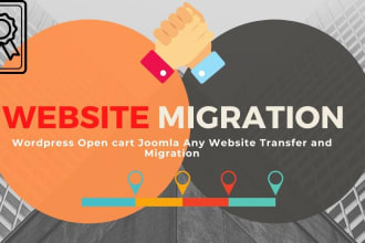do hosting transfer wordpress website and joomla website