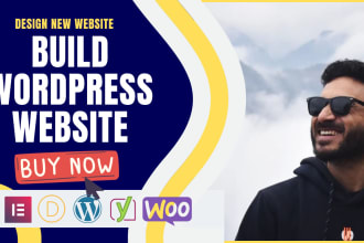 build divi, elementor professional wordpress website for you