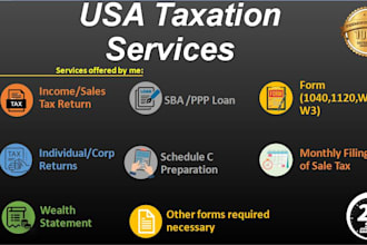 prepare your  individual and business USA tax return as a CPA