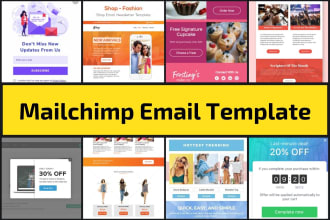 build mailchimp email template design, campaign,automation,integration