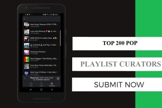 submit your single to top 200 pop playlist curators