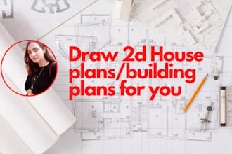 draw house plans and building plans on autocad for you