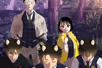 create base color of webtoon, comic, manga, manhwa