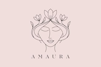 design a feminine minimalist logo