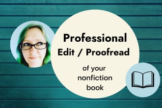professionally edit or proofread your nonfiction book