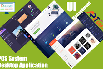 do desktop apps, windows software, shop management, pos system with UI