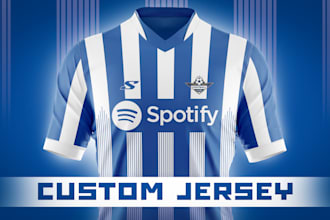 create custom jersey design, full print sublimation jersey