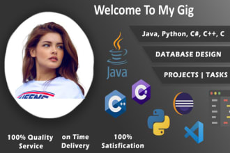 do c, cpp and python programming assignments tasks