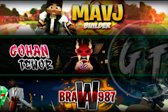 custom youtube, twitch and gaming banners fast
