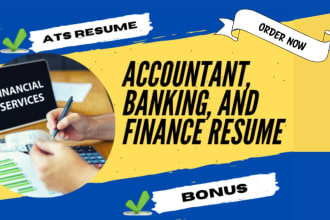 write accountant, banking and finance resume