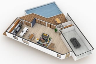create 3d floor plans for your project