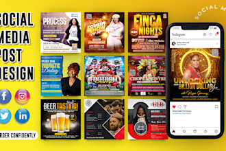 design social media posts, facebook ads and instagram ads