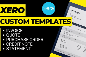design xero custom invoice templates design theme