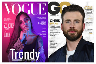 design professional magazine cover within 24 hours