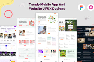 design responsive UI UX for your website using figma or adobe xd