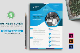 design urgent flyer, brochure, leaflet, advert, poster